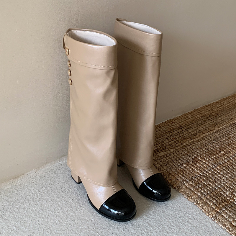 French style small fragrant ro - đánh giá và giá Knee High Sock Women