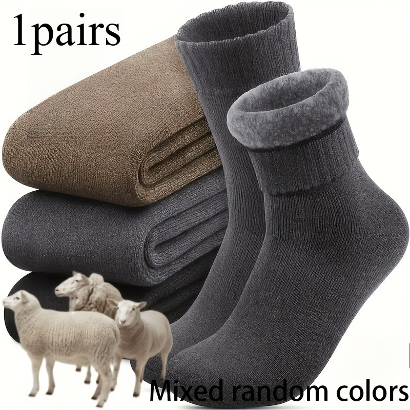 1 Pair Winter Thick Men's Snow - đánh giá và giá Thermal Sock Winter