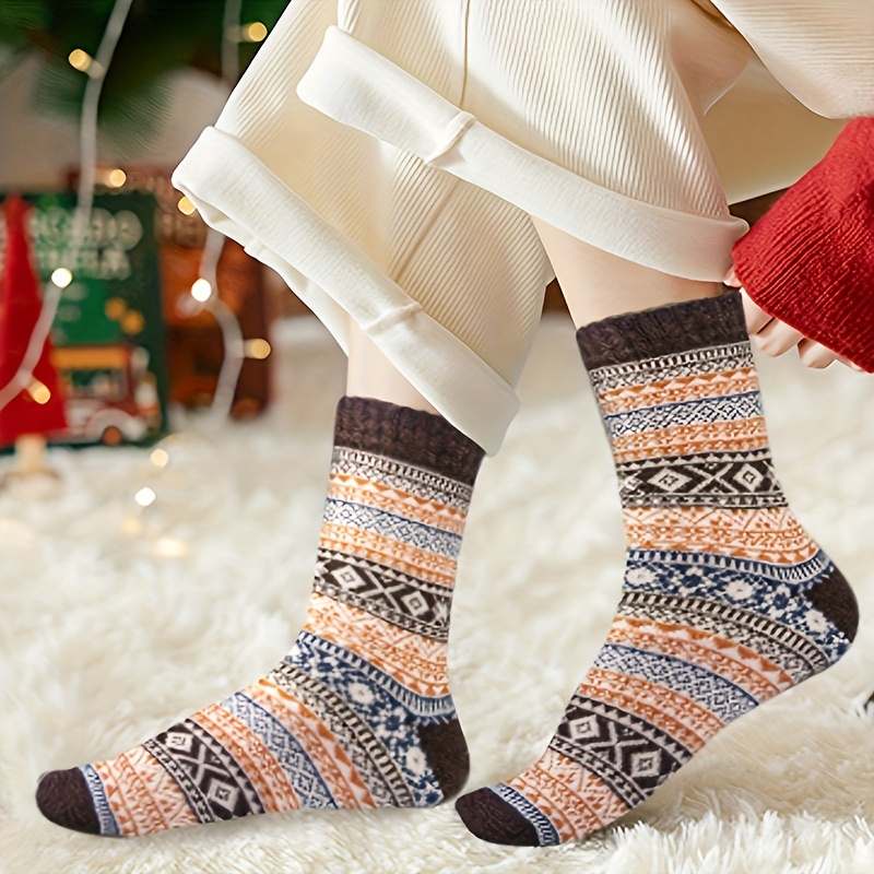5 Pairs of Winter Retro Thick  - đánh giá và giá Compression Sock Medical